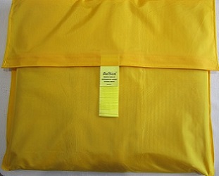 An AvSax battery fire containment bag